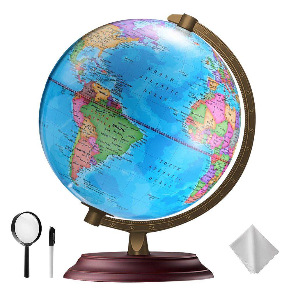 置物 21AW man globe 127cm Traditional Churchill - Large Floor Standing Globe