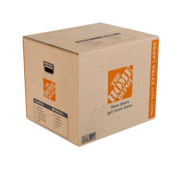 24 in. L x 20 in. W x 21 in. D Heavy-Duty Extra-Large Moving Box with Handles
