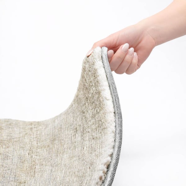 Dream Shag Premium Machine Washable Abstract ADS32 Beige 2 ft. x 3 ft. Accent Rug