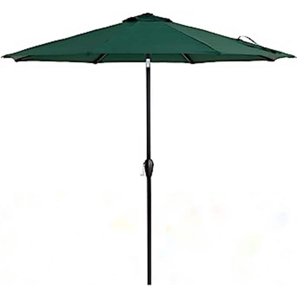 9 ft. Outdoor Market Patio Table Umbrella with Push Button Tilt and Crank i