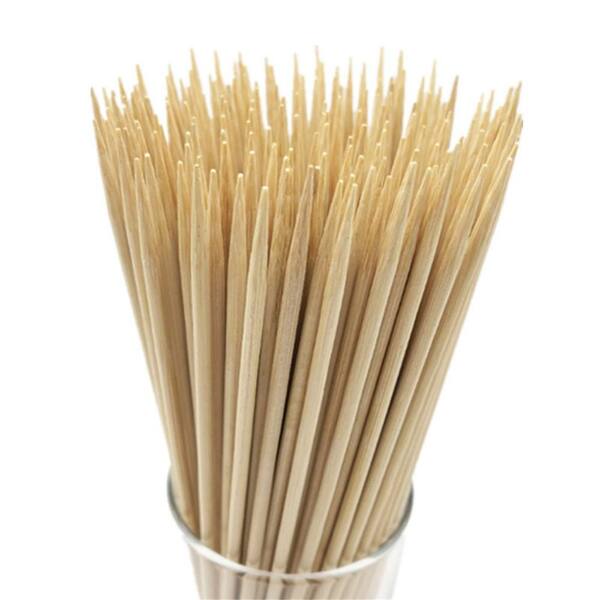 6 in. Disposable Bamboo Toothpicks & Food Picks for BBQ, Fruit, Cocktail, Kabob, Grilling, Kitchen and Party (100-Pack)