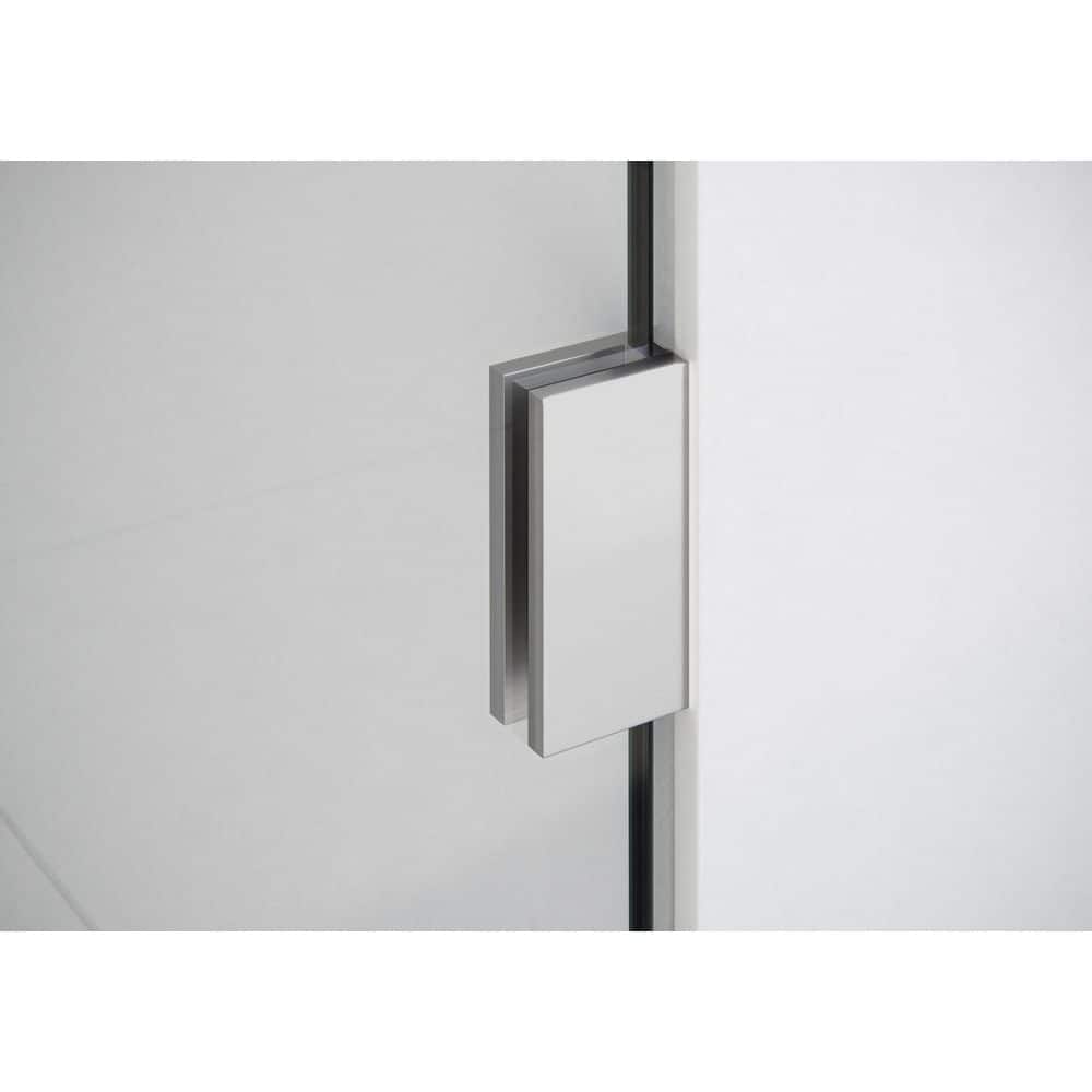 Solaris 36" x 78" Frameless Glass Shower Panel with Brushed Nickel Hardware