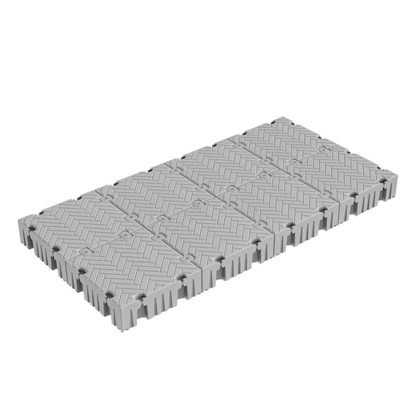 Flexx 16 ft. Floating Dock Package, Modular Floating Dock Platform or Swim Platform, Floating Boat Dock for Lakes