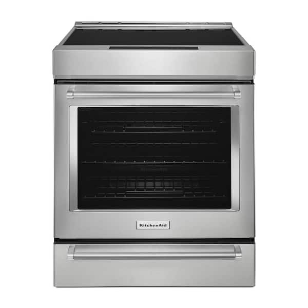 KitchenAid 30-Inch 4-Element Induction Slide-In Convection Range with Air Fry