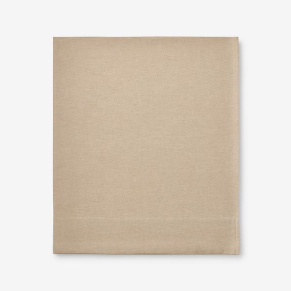 The Company Store Legends Hotel Bromley Yarn-Dyed Wheat Velvet Cotton Flannel Queen Flat Sheet