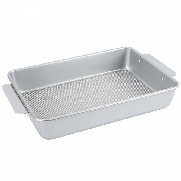 9 x 13 in. Commercial-Grade Aluminized Steel Nonstick Baking Pan, Wire-Reinforced Rim, Corrugated Texture