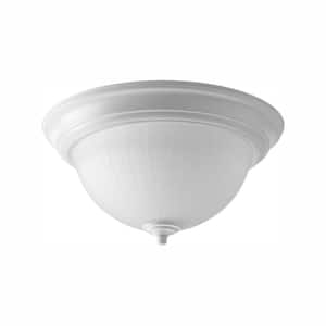 11.375 in. 1-Light White Integrated LED Flush Mount