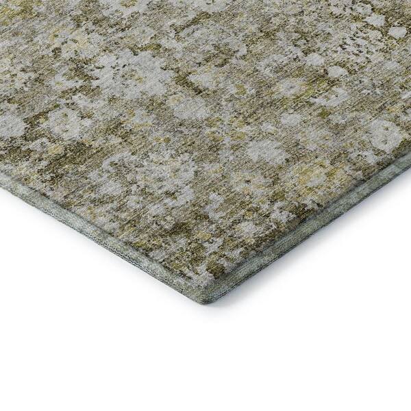 Mayfield Premium Machine Washable Indoor/Outdoor Geometric AMF651 Taupe 1 ft. 8 in. x 2 ft. 6 in. Area Rug