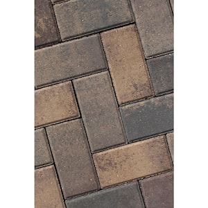 Holland Rectangle 8.5 in. x 4.25 in. x 2.375 in. Beechwood Concrete Paver Sample