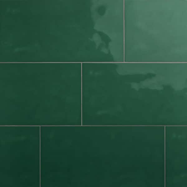 Luminique Juniper 12 in. x 24 in. Glossy Ceramic Hand Crafted Look Wall Tile (15.56 sq. ft./case)