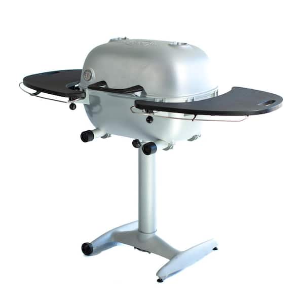 Portable Kitchen Pk Grills Pk360 Cast Aluminum Charcoal Grill And Smoker In Silver Pk360 Stb The Home Depot