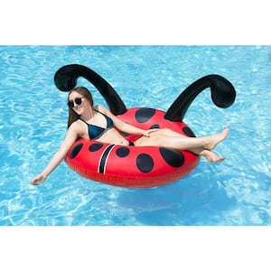 48 in. Lady Bug Party Float Swimming Pool Tube