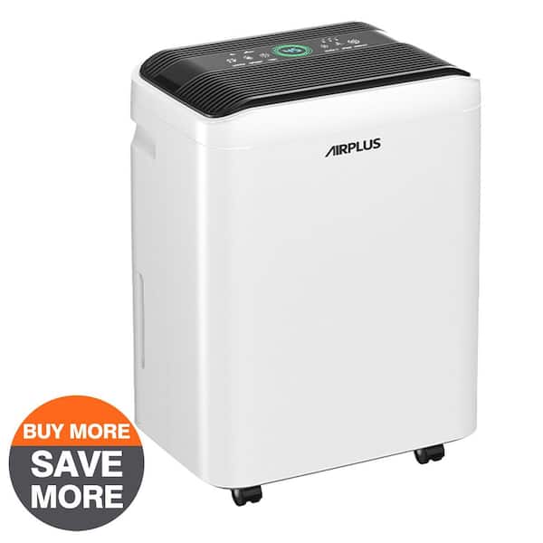 50 pt. 4,500 sq. ft. Quiet Dehumidifier in White with Drain Hose for Home, Basement, with Auto Defrost, 24H Timer