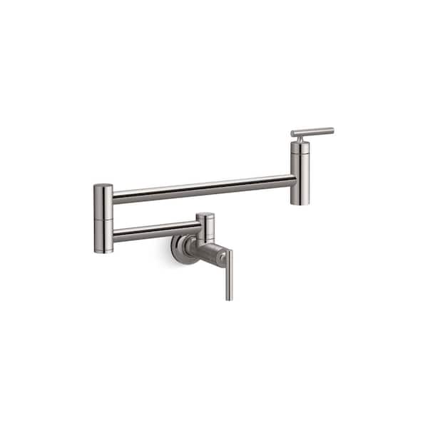 KOHLER Wall Mount Pot Filler in Vibrant Titanium