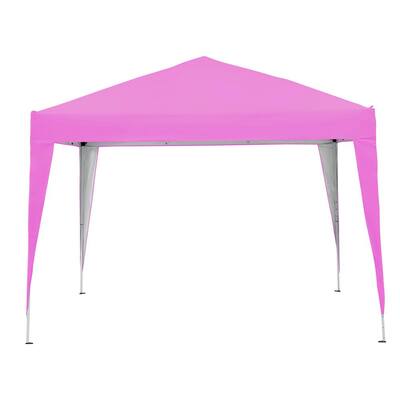 10 ft. x 10 ft. Pink Canopy 4-Person Tent