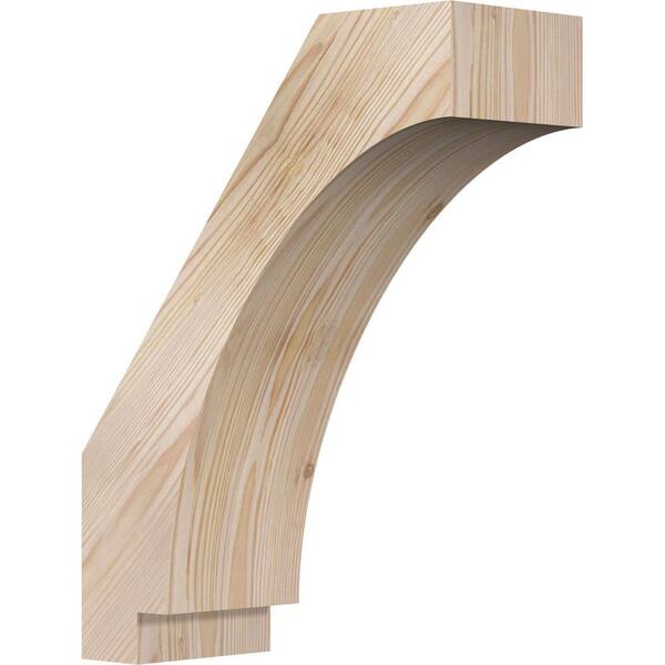Ekena Millwork 5 1/2"W x 14"D x 18"H Imperial Smooth Knee Brace, Douglas Fir