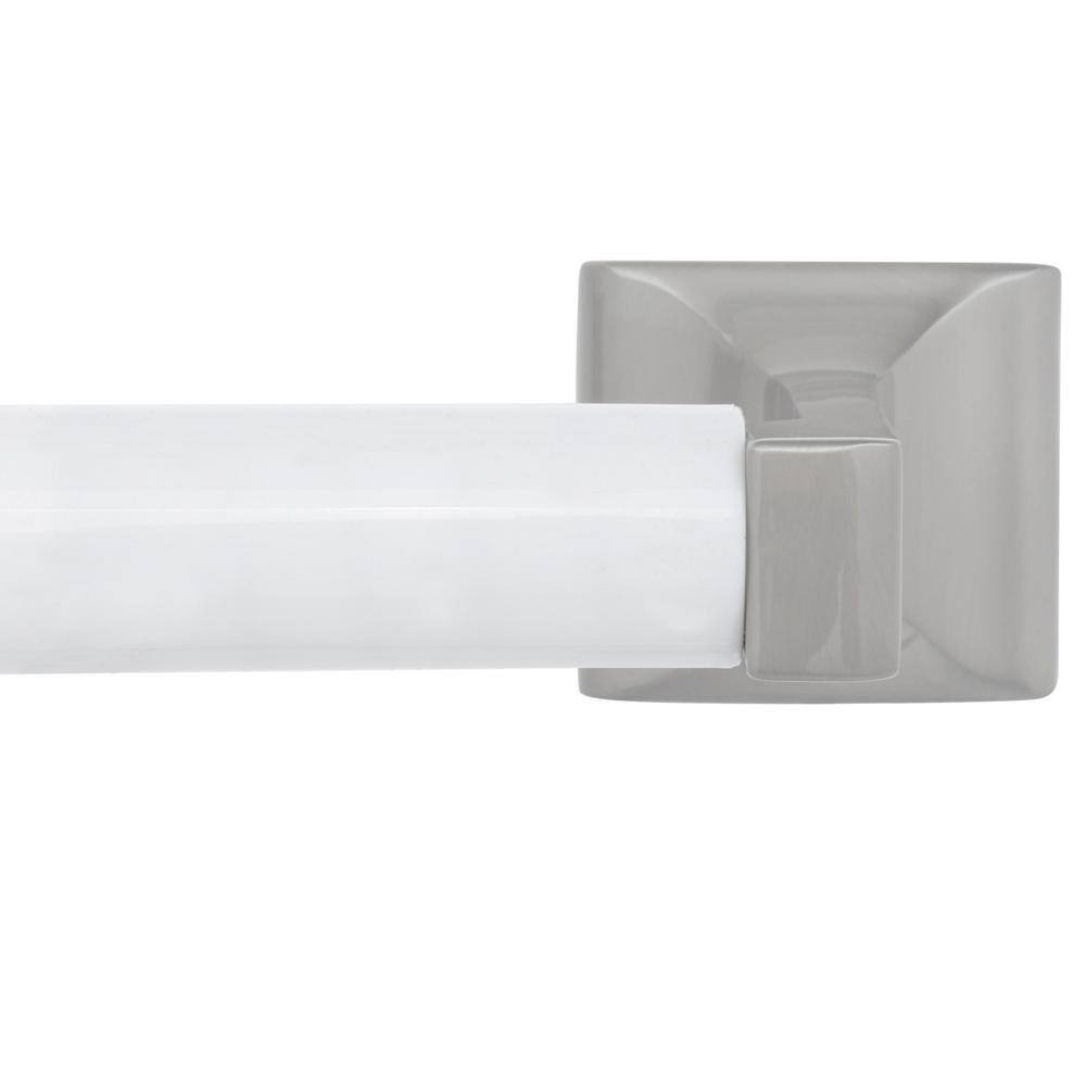 Satin Nickel 4-Piece Bathroom Accessory Kit with Towel Bar
