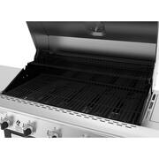 5-Burner Propane Gas Grill in Stainless Steel with Side Burner and Foldable Side Shelf