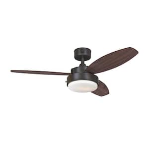 Alloy 42 in. LED Oil Rubbed Bronze Ceiling Fan with Light Kit