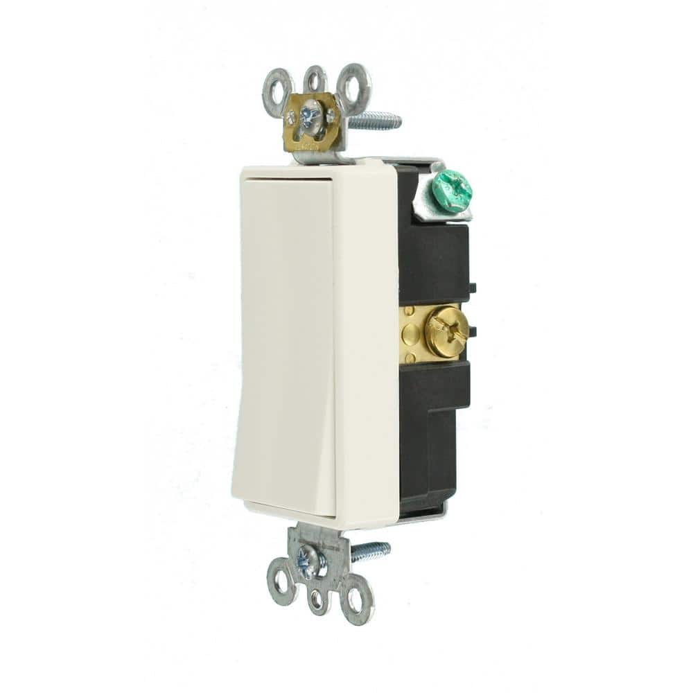 White Commercial Grade Single-Pole Rocker Switch