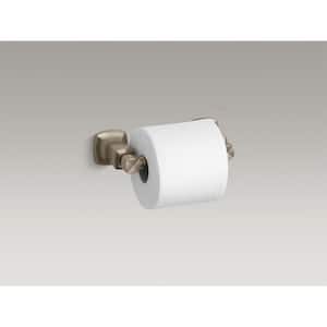 Margaux Wall-Mount Horizontal Double Post Toilet Paper Holder in Vibrant Brushed Bronze