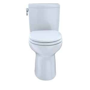 Drake II 12 in. Rough In Two-Piece 1.0 GPF Single Flush Round Toilet in Cotton White, Seat Not Included