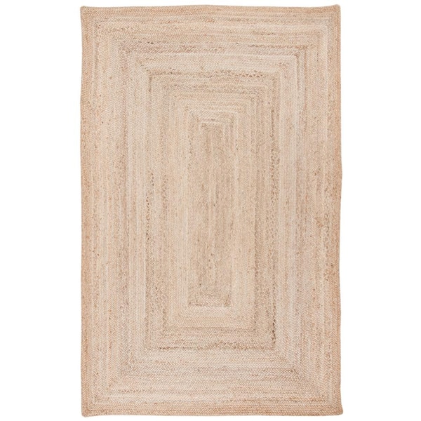 SAFAVIEH Cape Cod Natural 5 ft. x 7 ft. Solid Color Border Area Rug