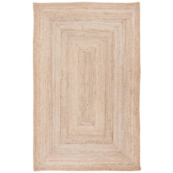 SAFAVIEH Cape Cod Natural 6 ft. x 9 ft. Solid Color Border Area Rug