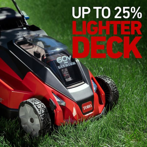 Toro 21621 60V MAX* 21 in. Stripe Self-Propelled Mower - 6.0 Ah Battery/Charger Included - 3