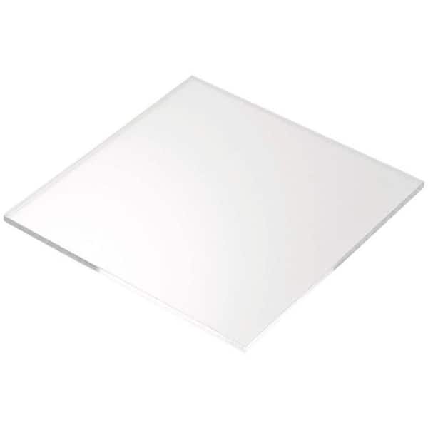 Plexiglas 0.093 in. x 24 in. x 24 in. x Clear Acrylic Sheet (8-Pack)