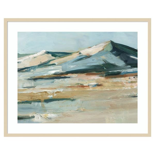 Amanti Art Spring Mountain View II by Ethan Harper 41 in. W x 33 in. H. Wood Framed Wall Art Print Framed in Brown