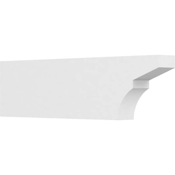 Ekena Millwork 4 in. x 10 in. x 36 in. Standard Monterey Architectural Grade PVC Rafter Tail Brace
