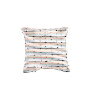 Multi Color Throw Pillows Set of 2 6"X18"X18"
