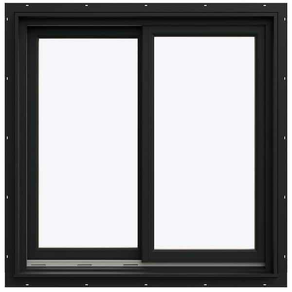 JELD-WEN 35.3125 in. x 35.5625 in. W-5500 Left-Hand Sliding Wood Clad Window