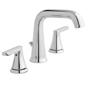 Jax 8 in. Widespread Double-Handle High-Arc Bathroom Faucet in Polished Chrome