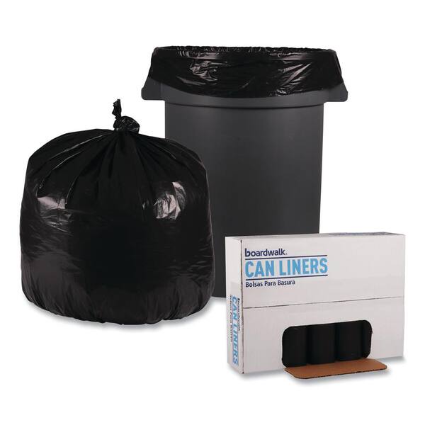 Classic Clear Linear Low-Density Can Liners, 10 gal, 0.6 mil, 24 x 23, Clear, 500/Carton