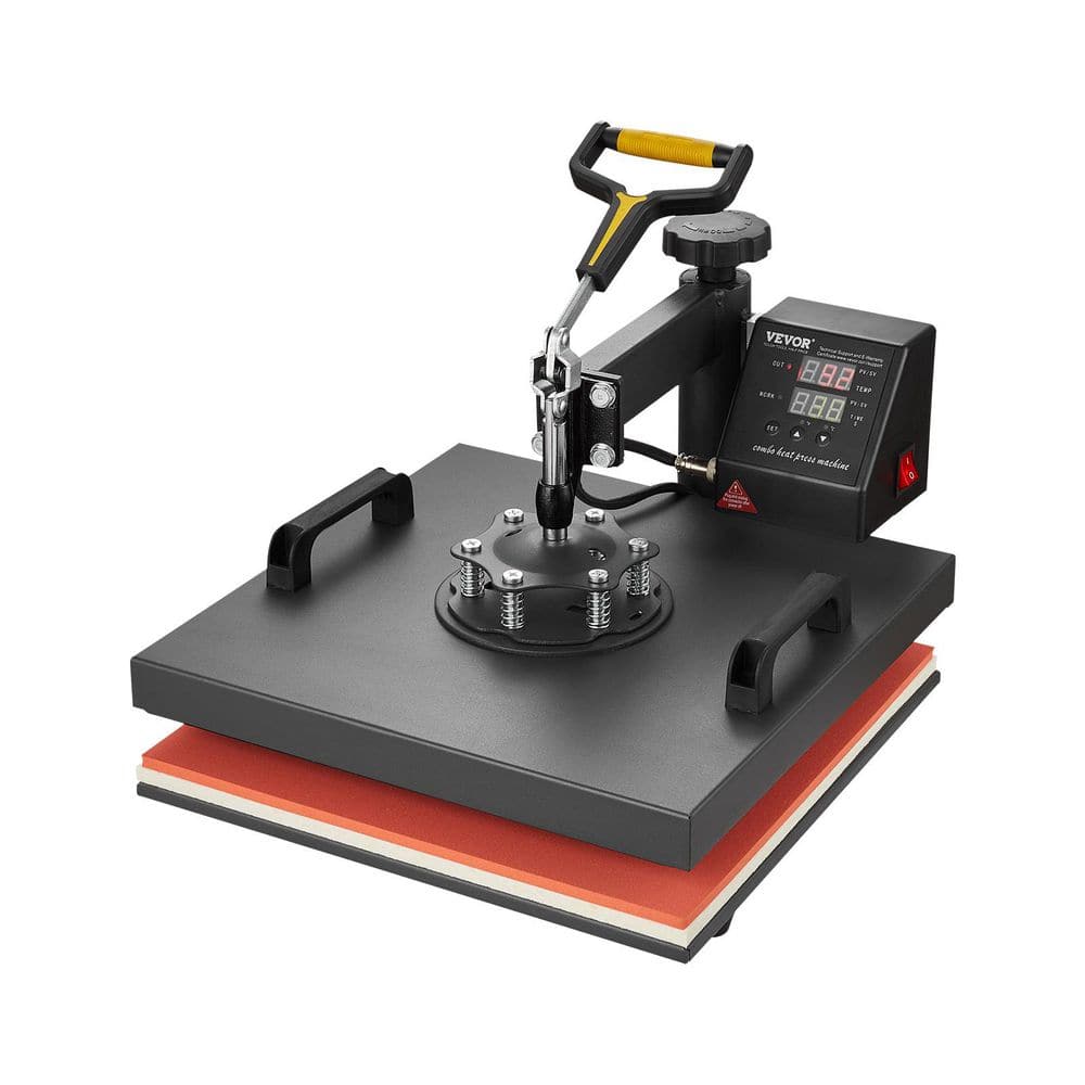 Heat Press Machine, 15 x 15 in. 2-in-1 Heat Transfer with Hat Press, 360° Swing Away T-Shirt Press, Digital Control price history on PriceWatchPro