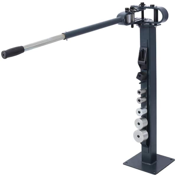 WRIGHTMASTER 7 Dies Versatile Compact Metal Tubing Bender Pedestal Floor Compact Bender with 44 in. Handle