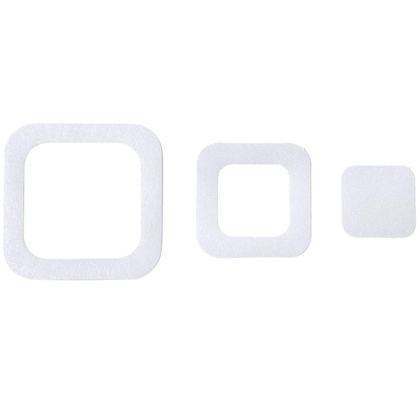 SlipX Solutions Adhesive Square Treads in Clear (21-Count)