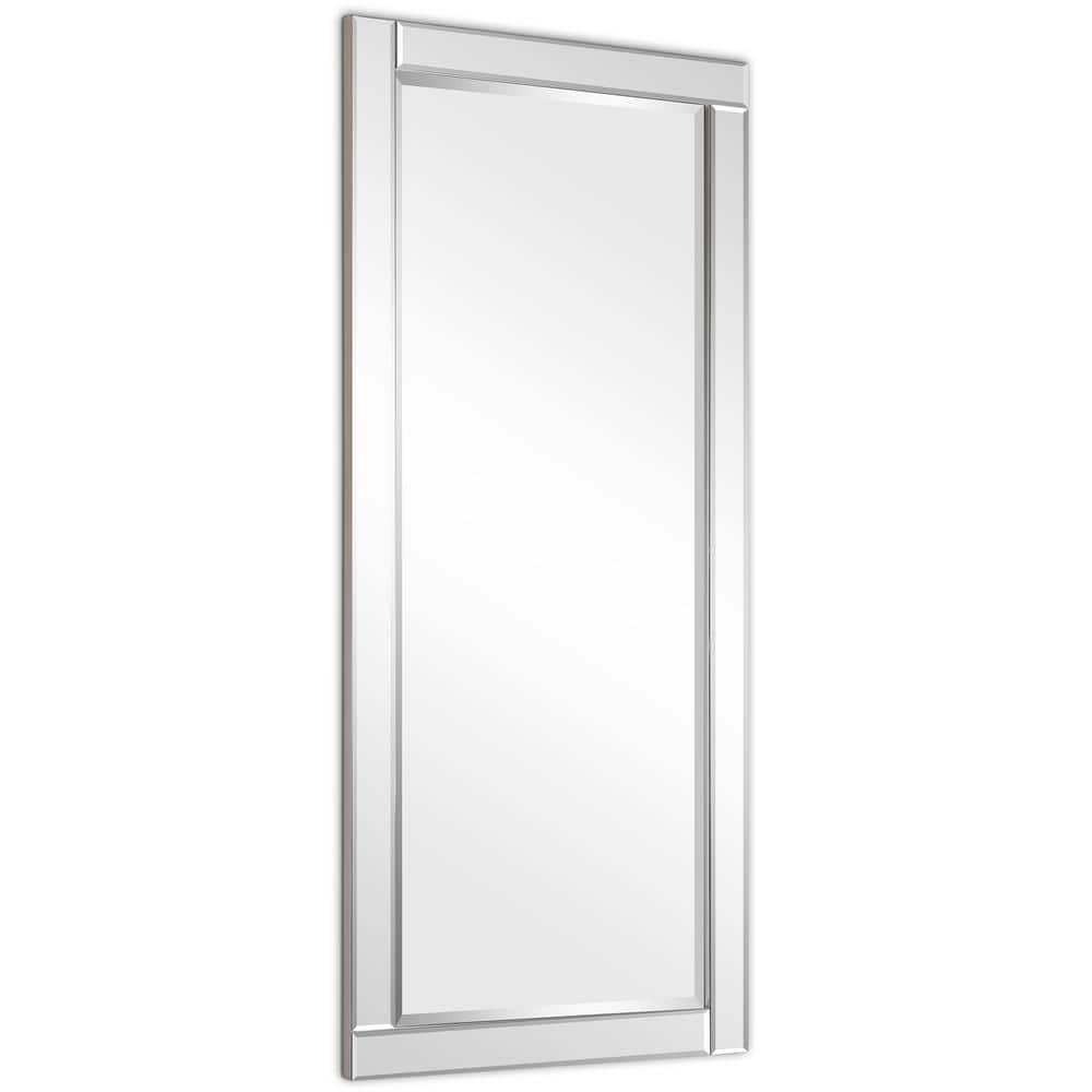 Moderno 24" x 54" Beveled Wood Frame Wall Mirror