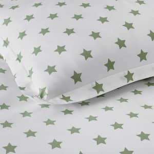 Stars Moss Organic Cotton Percale Standard Sham