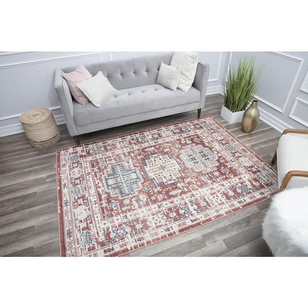 Gabriel Cardinal Sundara Red 8 ft. x 10 ft. Area Rug