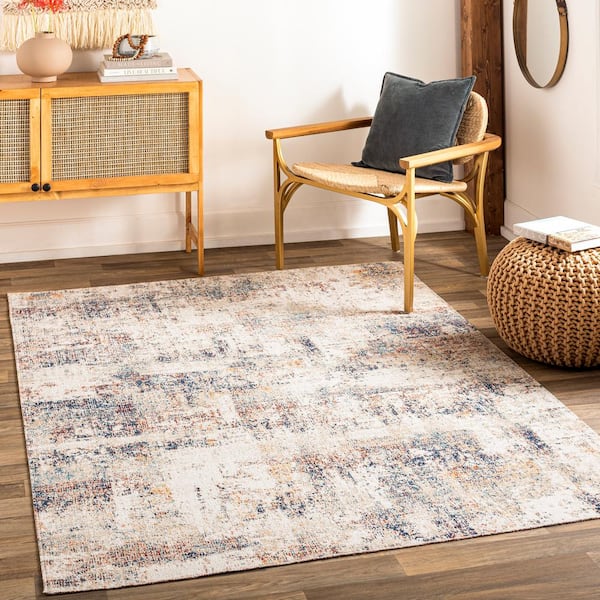 Faded Turkish Indoor/Outdoor Area Rug, 7x9