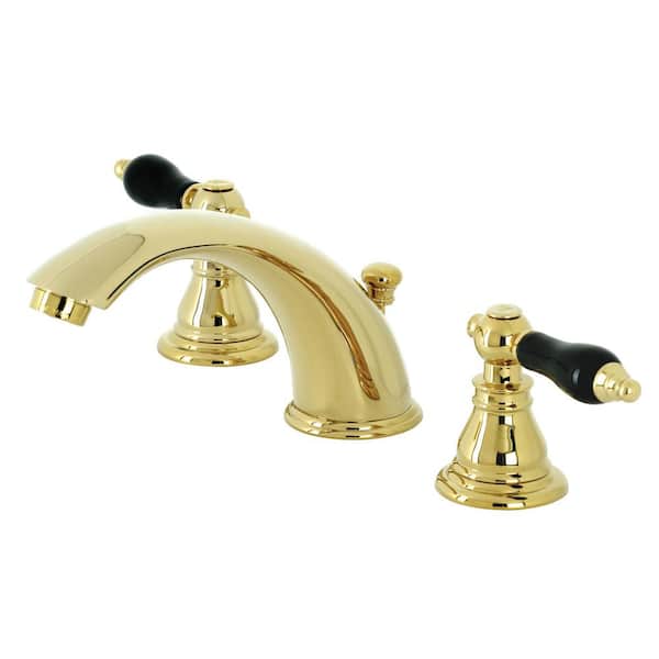 Kingston Brass Duchess 8 in. Widespread 2-Handle Bathroom Faucet in Polished Brass