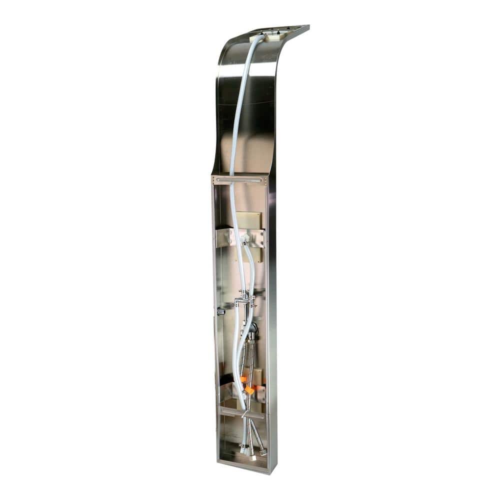 59'' Brushed Stainless Steel Shower Panel with Body Sprays