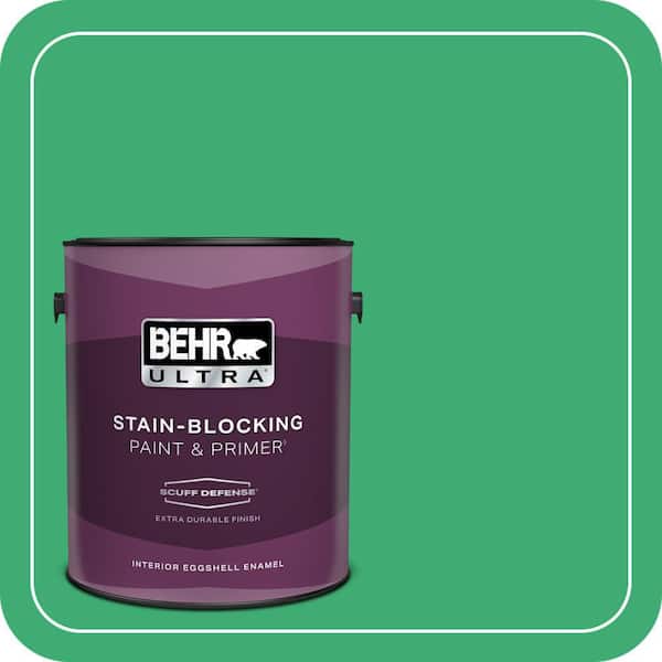 BEHR ULTRA 1 gal. #460B-5 Fresh Greens Extra Durable Eggshell Enamel Interior Paint & Primer