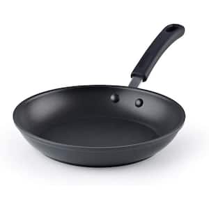 9.5 in. Professional Hard Anodized Aluminum Frying Pan, Black