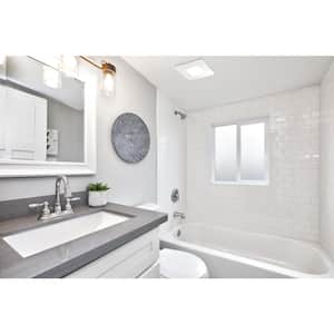 80 CFM Ceiling/Wall Mount Easy Roomside Installation Bathroom/Bath Exhaust Fan with Adjustable LED Lighting, ENERGY STAR
