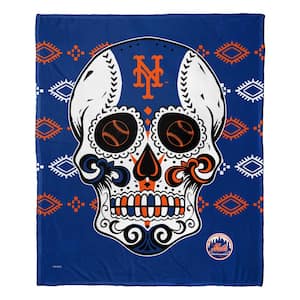 MLB New York Mets Candy Skull Silk Touch Throw Blanket