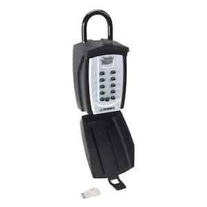 Large Lock Box, Portable Shackle with Resettable 10-Digit Push Button Combination, ShieldTek Pro